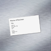 Name des Unternehmens, Anschrift, Standortinformat Magnetische Visitenkarte (Beispiel)