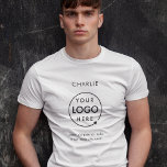 Name des Unternehmens | Arbeitnehmergesellschaft T-Shirt<br><div class="desc">Eine einfache,  maßgeschneiderte Business-Vorlage in modernem minimalistischem Stil,  die mit Ihrem Firmenlogo,  Personalnamen und Unternehmensinfos leicht aktualisiert werden kann. Wenn Sie Hilfe bei der Personalisierung dieses Produktes benötigen,  kontaktieren Sie mich bitte über den unten stehenden Nachrichtenkopf und ich werde Ihnen gerne weiterhelfen.</div>