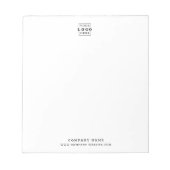 Name des Unternehmens Beruflich Notizblock (Vorderseite)