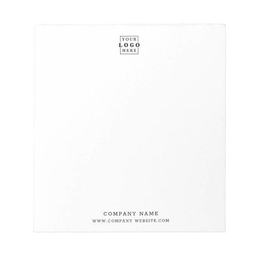 Name des Unternehmens Beruflich Notizblock (Vorderseite)