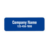Name des Unternehmens Blue Phone Number Product La (Vorne)