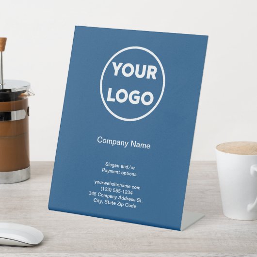 Name des Unternehmens Blue Promotion Store Sockelschild (In SItu)