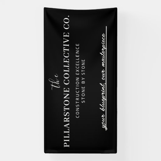 Name des Unternehmens Custom Real Anwesen Construc Banner (Vertikal)