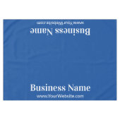 Name des Unternehmens Deep Blue und White Text Tem Tischdecke (Vorderseite (Horizontal))