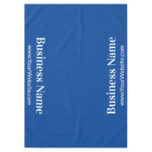 Name des Unternehmens Deep Blue und White Text Tem Tischdecke (Vorderseite)