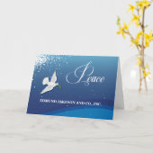 Name des Unternehmens Elegance Peace on Blue Chris Karte (Gelbe Blume)