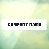 Name des Unternehmens Fensteraufkleber (Blatt 3)