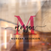 Name des Unternehmens Fensteraufkleber (Blatt 2)