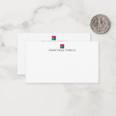 Name des Unternehmens-Firmenlogo hier Mitteilungskarte (Vorderseite/Rückseite Beispiel)