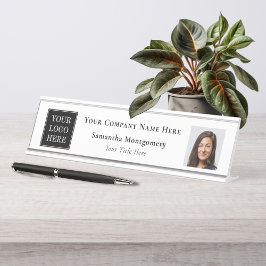 Name des Unternehmens für benutzerdefinierte Firme Schreibtischnamensplakette