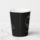 Name des Unternehmens für einfache Firmenlogo Pappbecher (Rechts)