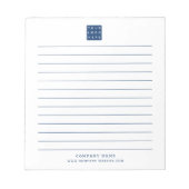 Name des Unternehmens für kundenspezifische Firmen Notizblock (Vorderseite)