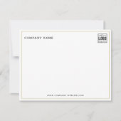 Name des Unternehmens für Minimalistisches Firmenl Mitteilungskarte (Vorderseite)