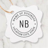 Name des Unternehmens Geschenkanhänger (Vorderseite)