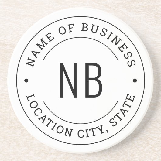 Name des Unternehmens Getränkeuntersetzer (Vorne)