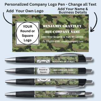 Name des Unternehmens, Hintergrundwirkung der Camo Kugelschreiber