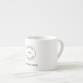 Name des Unternehmens-Logos Espressotasse (Vorderseite Rechts)