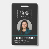 Name des Unternehmens mit der benutzerdefinierten Ausweis (Vorderseite)