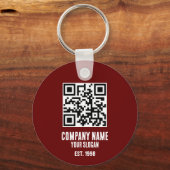 Name des Unternehmens, QR-Code Schlüsselanhänger (Rückseite)