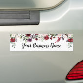 Name des Unternehmens Red Floral Autoaufkleber (Auf Auto)