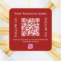 Name des Unternehmens Red qr Code Instagram