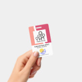 Name des Unternehmens Red Shade Wade Ausweis (Handheld)