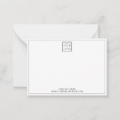 Name des Unternehmens Silver Gray Mitteilungskarte (Vorderseite)