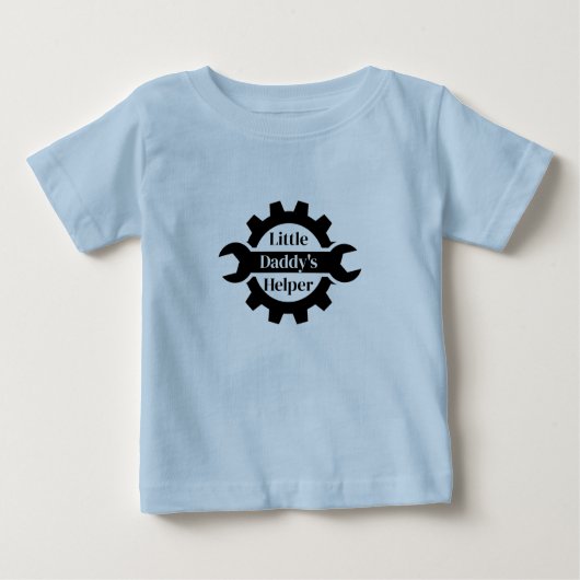 Name des Vaters Großvaters Kleiner Helfer hinzufüg Baby T-shirt (Vorderseite)