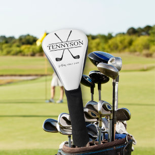 Name des Vintagen Golf Club Logos Monogramm Golf Headcover
