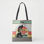 Name des Vintagen Hundes Tasche (Vorderseite)