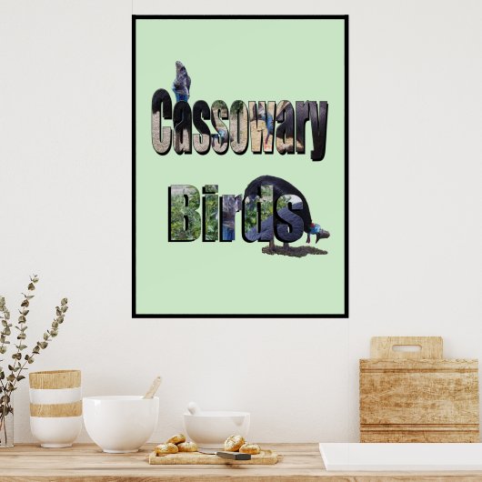 Name des Vogelbildes, Poster (Küche)