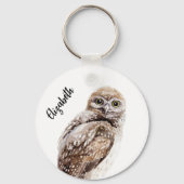 Name des Vogels Schlüsselanhänger (Rückseite)