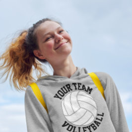 Name des Volleyball-Teams, Name des Spielers und N Hoodie