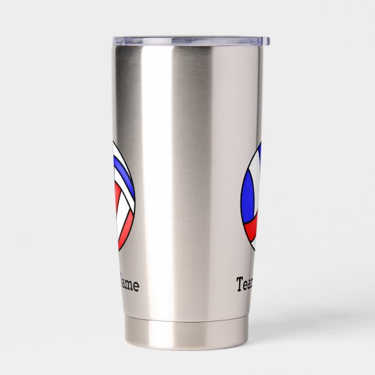 Name des Volleyball-Teams Thermobecher (Links)