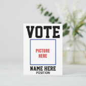 NAME DES VOLLSTIMMENDEN FOTOS POSTKARTE (Stehend Vorderseite)