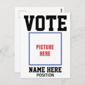 NAME DES VOLLSTIMMENDEN FOTOS POSTKARTE (Vorne/Hinten)