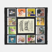 Name des Vorlagennamens "Pater Foto Collage" schwa Fleecedecke (Vorderseite (Horizontal))