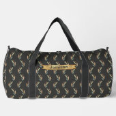 Name des Wandels, moderner brauner Abstrakt Duffle Bag (Vorderseite)