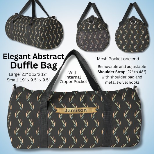 Name des Wandels, moderner brauner Abstrakt Duffle Bag