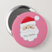 Name des Weihnachtsmanns Button (Vorne & Hinten)