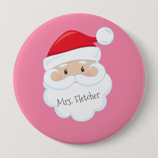Name des Weihnachtsmanns Button (Vorderseite)