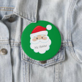 Name des Weihnachtsmanns im Bart-Button Button (Beispiel)