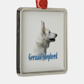 Name des Weißdeutschen Schäferhirten Ornament Aus Metall (Rechts)