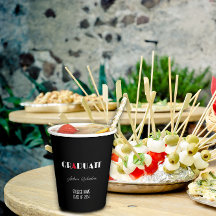 Name des weißen, minimalistisch-roten Abschlusses