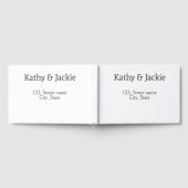 Name des weißen Pärchens Stadt Staat Gästebuch (Voll)