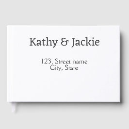 Name des weißen Pärchens Stadt Staat Gästebuch