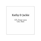 Name des weißen Pärchens Stadt Staat Gummistempel (Prägung)