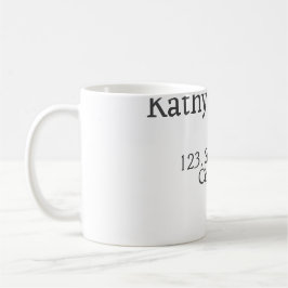 Name des weißen Pärchens Stadt Staat Kaffeetasse