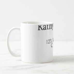 Name des weißen Pärchens Stadt Staat Kaffeetasse