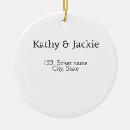 Name des weißen Pärchens Stadt Staat Keramik Ornament